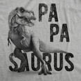 thumbnail image 2 of Mens Papasaurus T Shirt Funny Trex Dinosaur Fathers Day Graphic Novelty Tee Graphic Tees, 2 of 7