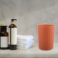 thumbnail image 6 of Unique Bargains Bathroom Tumbler with Smooth Lines Wheat Straw Cup for Bathroom for Toothpaste 1Pc Orange 4.09''x2.80'', 6 of 7
