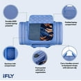 thumbnail image 4 of iFLY 20 inch Water-Resistant Duffel Bag with Backpack Straps and Multiple Pockets, Frost Blue, 4 of 16