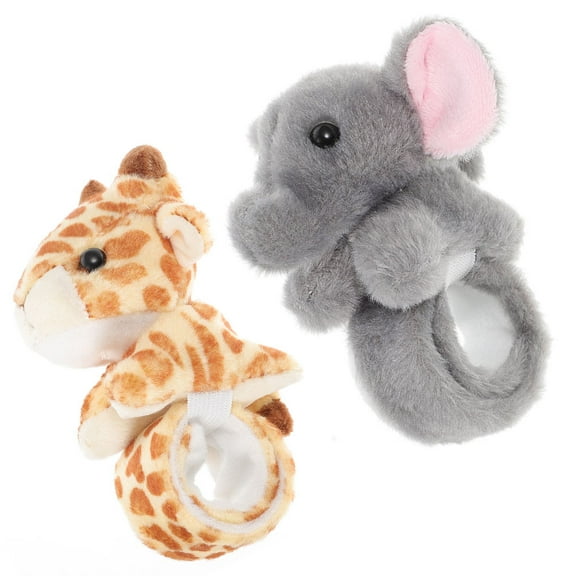 Masteelf  2 Pcs Simulated Animal Bracelet Cartoon Design Slap Baby