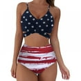 thumbnail image 1 of Maillot de Bain Deux Pièces Solide et Sexy Triangle Bikini pour Femme, 1 of 7