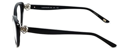 Silver Dollar Designer Reading Glasses Cashmere 456 53mm in Caviar +0.75