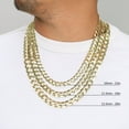 thumbnail image 5 of Nuragold 14K Real Yellow Gold Solid Cuban Curb Link Chain Necklace 16"-30" (1.5mm-12mm) Italian Jewelry for Men & Women, 5 of 28