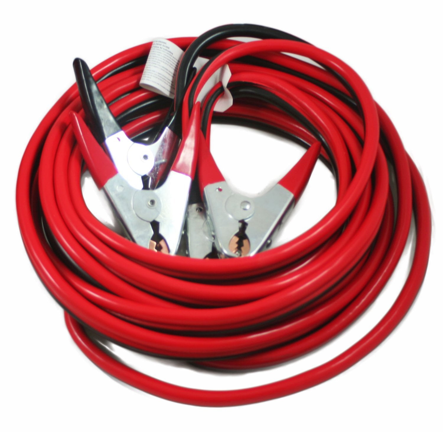 Comercial Heavy Duty 25 FT 2 Gauge Booster Cables Cables Battery Power Jumper 