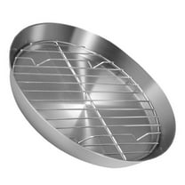 Hytrove 1 Set Wire Rack for Baking Oven Grill Pan Tray with Cooling Function Silver Stainless Steel