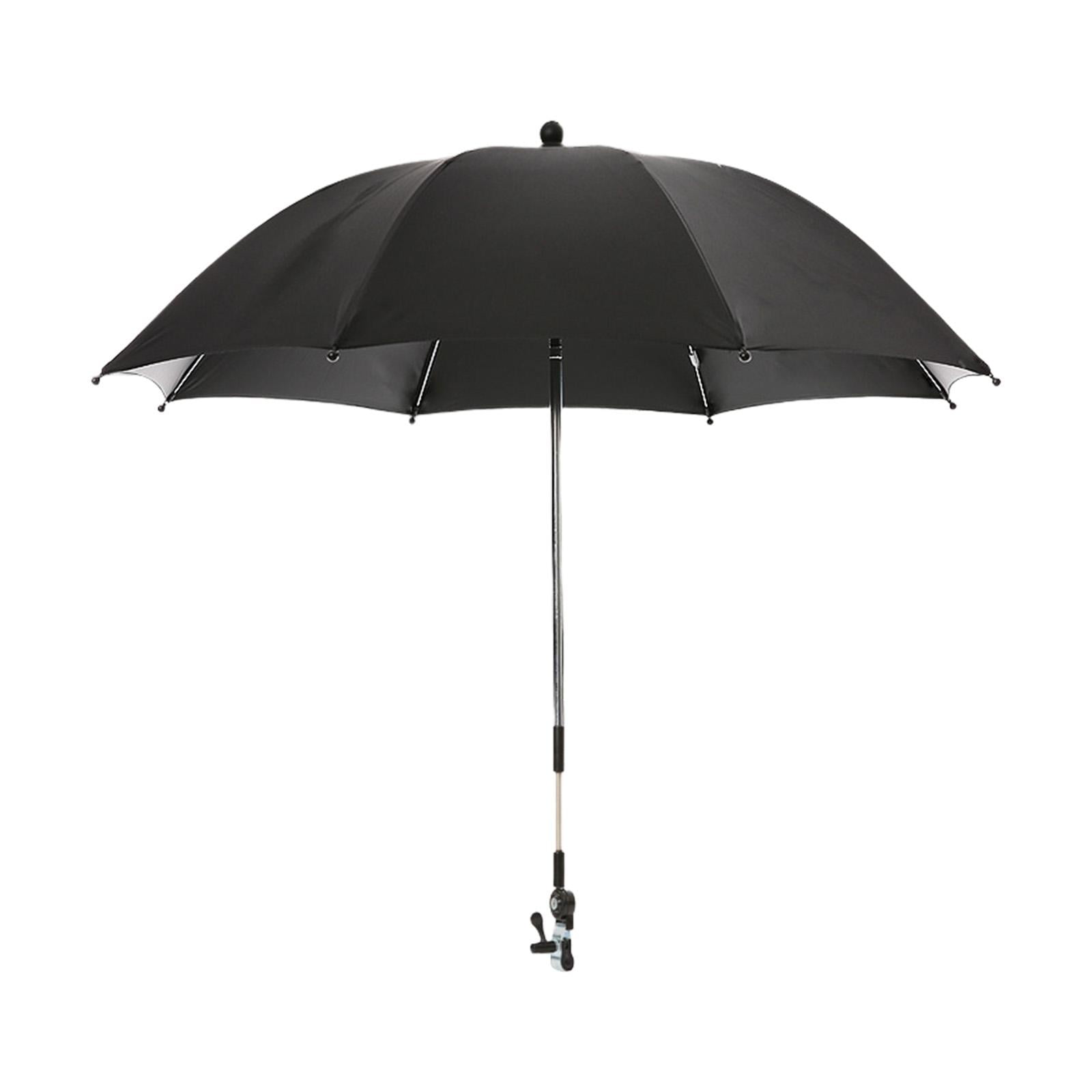 harayaa Baby Pram Umbrella with Clamp Baby Stroller Parasol Universal Summer 360 Degree black