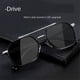 thumbnail image 2 of Ultraviolet-proof Driving Goggles Punk Glasses Square Frame Fishing Riding Retro Sunglasses Men Women Eyeglass Shades Eyewear, 2 of 5