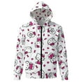 thumbnail image 6 of Hello Kitty Zip-Up Hoodie Pullover Hooded Long Sleeve Sweatshirts Tops Blouse with Pocket for Mens Womens, 6 of 8