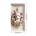 thumbnail image 3 of YWIYIUD 1PC Happy Easter Door Cover Easter Decorations, 71x35 Inch Easter Rabbit Eggs Door Banner Welcome Easter Banner Spring Theme Rabbit Door for Front Door Wall Indoor Outdoor Home Decor, 3 of 7