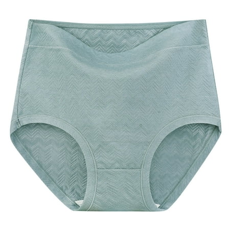 Scyoekwg Women s Cotton Underwear High Waisted Underwear Ladies Underpants Hipster Panties Lace Stretchy Comfort Solid Color Briefs(Light Blue XXXL)