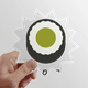 thumbnail image 1 of Maki sushi japonés tradicional negro Calcomanías solares de vinilo, 1 of 3