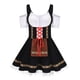 thumbnail image 4 of Gibobby Vestidos de noche Disfraz medieval para mujer Vestido de camisa irlandesa con manga de trompeta con corsé Vestido tradicional Halloween Disfraces de cosplay Vestido de corsé(Negro, S), 4 of 5
