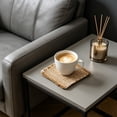 thumbnail image 6 of Honmine Cottons Woven Coaster with Tassels, Checkered Absorbent Drink Coaster, Square Fabric Heat Insulation Mat for Coffee Tea Cups, Desk, 6 of 6