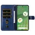 thumbnail image 6 of SaniMore Case for Google Pixel 8 6.3" 2023, Zipper Wallet Pocket Caed Slots Retro PU Leather Shockproof Drop-proof Flip Kickstand All-around Protective Shell For Google Pixel 8,Blue, 6 of 12