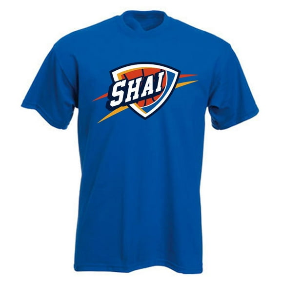 Blue Shai Gilgeous-Alexander Thunder SGA Logo Shirt T-Shirt