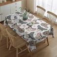 thumbnail image 2 of Bulldog Dog and Love Heart Rectangle Tablecloth 60"x84",Waterproof Polyester Rectangle Table Cloth, Wipeable Spillproof Polyester Tablecloth for Dining, Camping, Indoor and Outdoor, 2 of 5