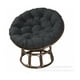 thumbnail image 1 of Cojín para silla colgante de 100 cm, color negro, con forma de nido de pájaro, redondo, de ratán, 1 of 5