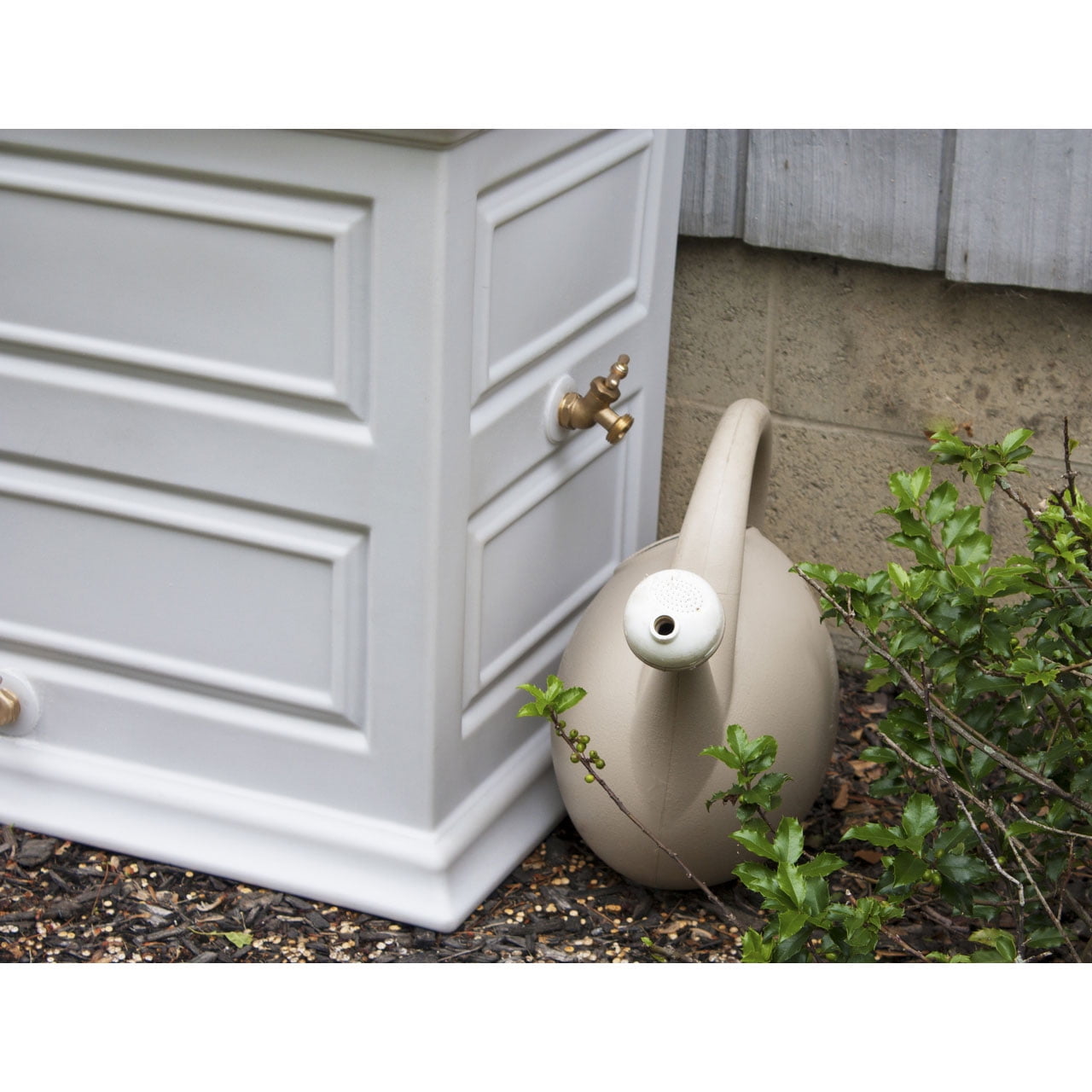 Good Ideas Savannah Elevated Garden Rain Saver - Cool Gray