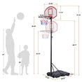 thumbnail image 4 of 7FT Basketball Hoop Rim Portable Stand for Kid Junior Practice Shoot W/Wheels, 4 of 9