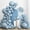 Haze Blue, variant on 135pcs Dusty Green Balloons Different Sizes Pack of 18 12 10 5 Inch, Latex Boho Sage Green Balloon Garland Arch Kit for Wedding Dinosaur Jungle Safari Birthday Party Decorations