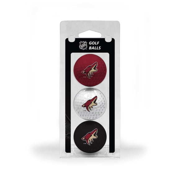 Team Golf LNH Arizona Coyotes Balles de Golf Taille Réglementaire, Lot de 3, Couleur Durable