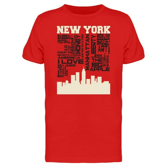 New York Word Collage Tee Men's -Image by Shutterstock