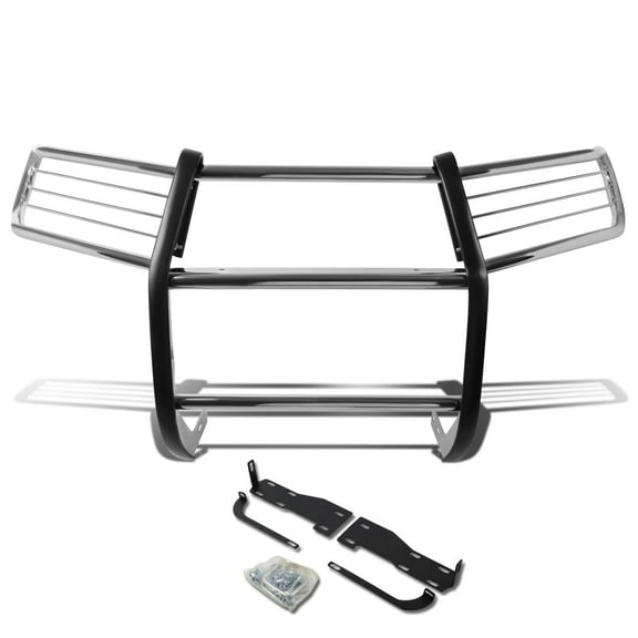 DNA Motoring For 10-13 Toyota 4Runner N280 Chrome Full Front End Bumper Protector Grille Brush Guard