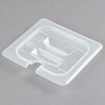 thumbnail image 2 of Food Pan Lid 1/6 Polypropylene With Notched Handle Translucent, 2 of 3
