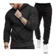thumbnail image 1 of Conjunto De Sudadera Con Capucha Y Cremallera Para Hombre, 1 of 4