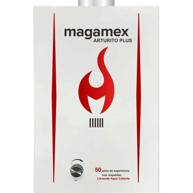 Calentador Ecológico Instantaneo Magamex Arturito Plus DE GAS LP 6 Litros por Minuto