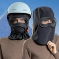 thumbnail image 7 of XIAOCHA Goggle‑Attached Balaclava for Men Solid Outdoor Fall‑Winter Hood,Black, 7 of 7