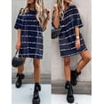 thumbnail image 5 of Ekouaer Sleep Shirts for Women Nightgown Short Sleeves T shirt Night Dress Round Neck Womans Nightgown with Pocket, 5 of 6