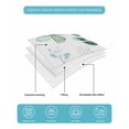 thumbnail image 5 of Quilts Twin XL Size, Eucalyptus Leaves Soft Comforter Bedding Set for Bed, Spring Botanical Pastoral Green Lightweight Quilted Bedspread with Pillow Cover(2 Pieces) for All Season, 68x98 Inch, 5 of 6