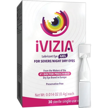 Ivizia Night Time Lubricant Eye Gel For Dry Eys, 30 Ea..