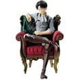 thumbnail image 3 of Anime Figure,Attack on Titan: Levi Ackerman Figure,Environmental PVC Collection Statue Model Decoration Exquisite Birthday Gift 15 cm/5.9 inches Action Figures Desktop Decoration Adult Kids Figur, 3 of 5