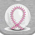 thumbnail image 4 of Inktastic Pink Breast Cancer Ribbon Baseba Boys or Girls Baby Bib, 4 of 4