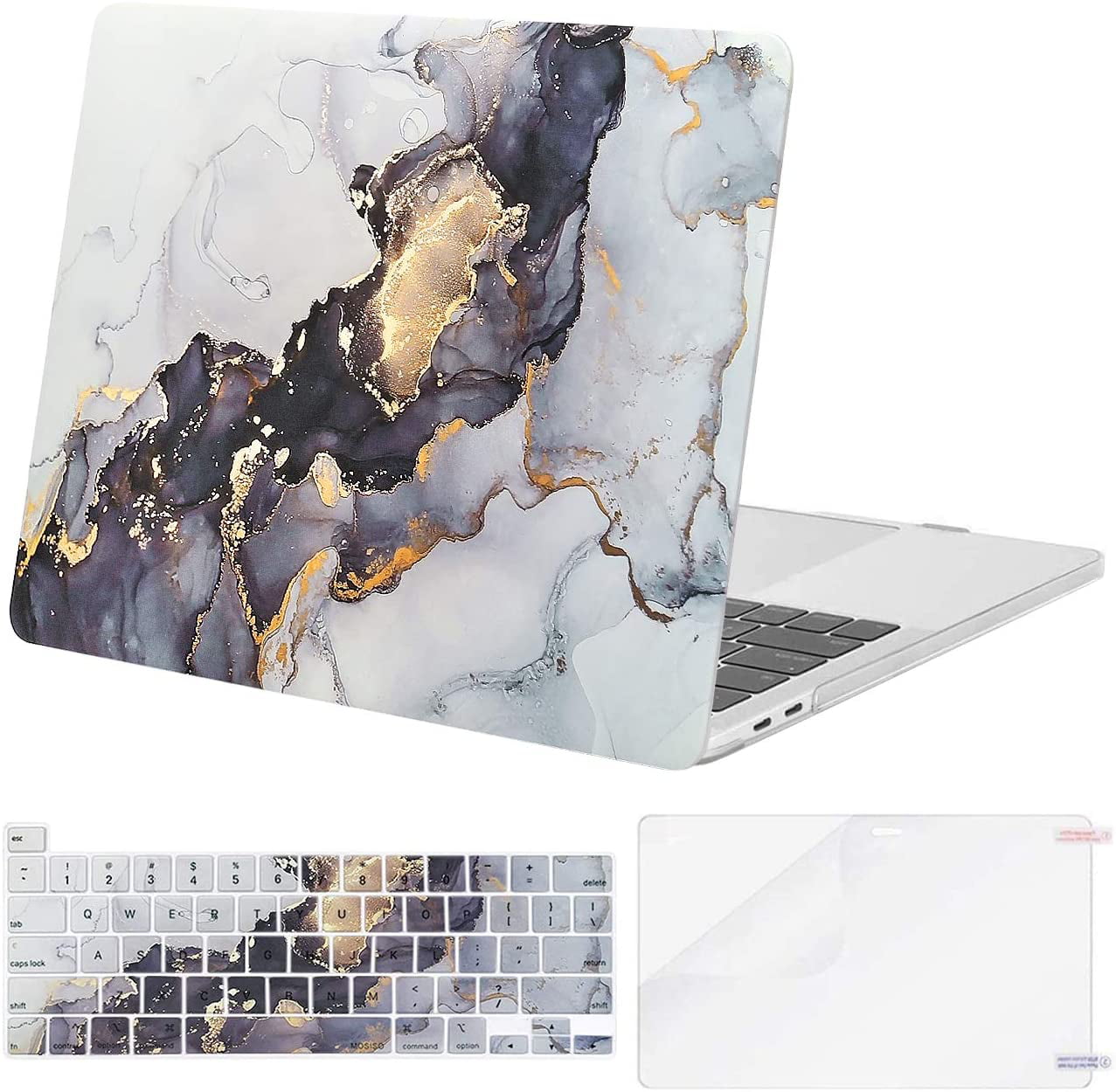 2016/2017 Marble Pattern Hard Case Cover Shell for Macbook Pro 13" A1706 A1708 