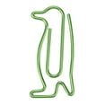 thumbnail image 4 of Paper Clips, Green Iron Non-skid  Shape Clip Bookmark Marking Stationery School Supplies Suitable For Students Writer Reader With A Storage Box 20Pcs, 4 of 8