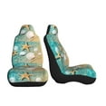 thumbnail image 3 of Sikiie Starfish And Seashell Car Seat Covers 2PCs Front Car Seat Covers Universal fit for Most Cars SUVs and Trucks-2 PCS, 3 of 9