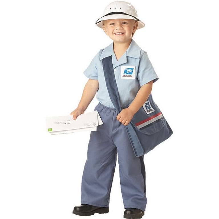 Mr. Postman Toddler Halloween Costume, 3T-4T with USPS Logo Shirt