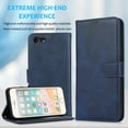 thumbnail image 7 of Dteck for iPhone SE (2022)/SE (2020)/8/7 Case with Card Holder PU Leather Magnetic Detachable Kickstand Shockproof Wrist Strap Removable Flip Cover for iPhone 7/8/SE2/SE3 4.7 inch,Blue, 7 of 7