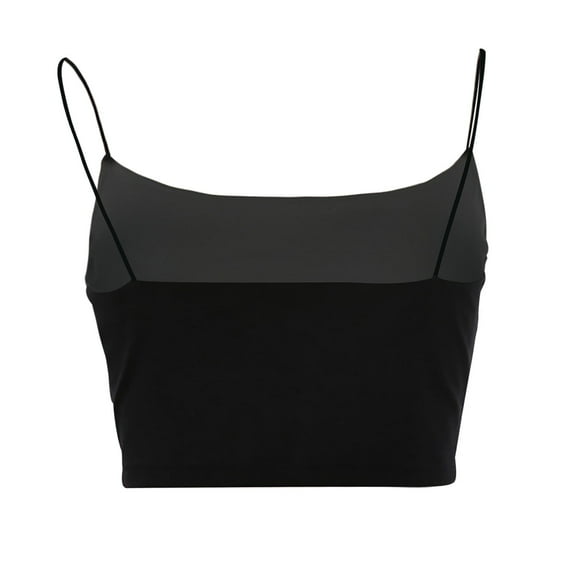 Tiqkatyck Womens Summer Tops, Fashion Alluring Women Sleeveless Shirts Vest Ladies Solid Camis Slim Short Tank Tops Camisole Tops for Women Tank Tops for Women 2024 Black L