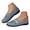 Green, variant on Women’s Ballet Flat Shoes Flower Embroidery Knit Round Toe Slip on Walking Flats Arch Support Orthopedic Casual Loafers Black 7.5