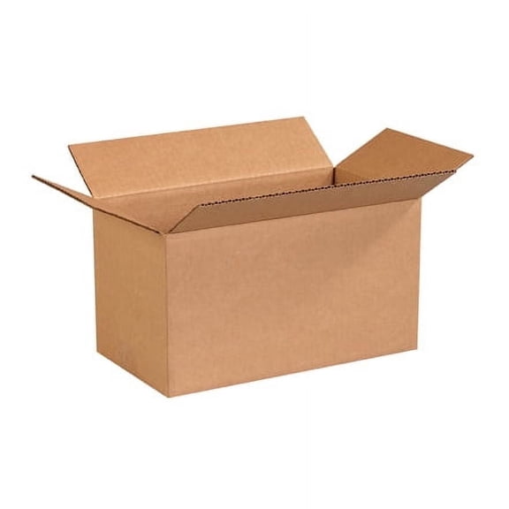 25 Corrugated Shipping Boxes 13x7x7 - Durable ECT-32 Kraft Cartons