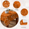 thumbnail image 5 of Fall Table Cloth Waterproof Tablecloths, Burnt Orange Pumpkin Thanksgiving Maple Leaf Tablecloth Dining Table Cover for Kitchen Party Tabletop Outdoor, Rectangle Tablecloth 60x102 Inch, 5 of 9