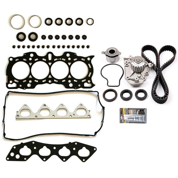 ECCPP Timing Belt Water Pump Kit and Head Gasket Sets,Automotive Replacement parts Fits 1997-2001 Honda CR-V 2.0L I4 Eng Code B20B4, B20Z2