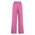thumbnail image 5 of Cargo Pants Women Baggy High Waisted Women Pants Casual Work Petite Cute Pajama Pants For Tall Women Fuzzy Fleece Wide Leg Cargo Sweatpants Women, 5 of 5