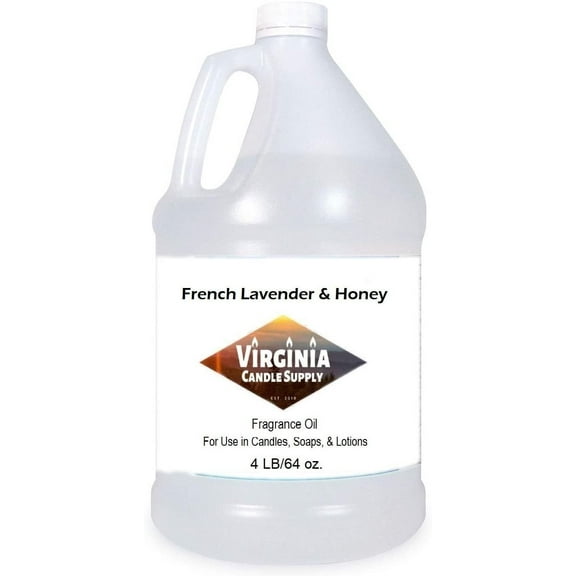 French Lavender & Honey Fragrance Oil 64 oz Bottle for Candle Making, Soap Making, Tart Making, Room Sprays, Lotions, Car Fresheners, Slime, Bath Bombs, Warmers