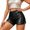 Black, variant on KHONTS Women's Sparkle Sequin Shorts Elastic High Waist Glitter Booty Shorts for Parties and Festivals White S