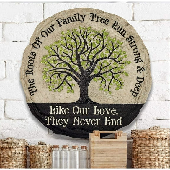 CintBllTer Family Tree Step Stone, 1 EA